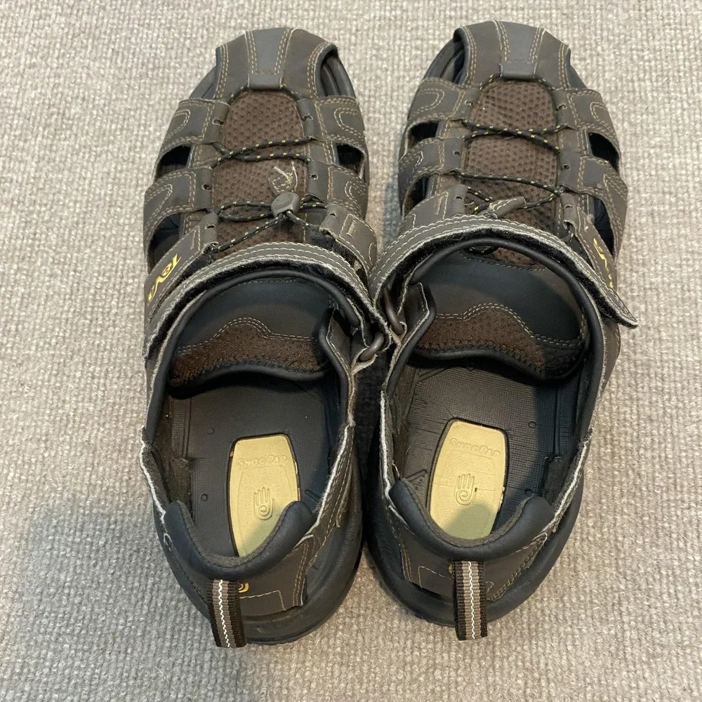 Teva Sandals Mens Size 12 Brown Closed Toe ShocPad Hiking Slip On 1001116